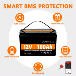 LiFePO4 सोलर एनर्जी स्टोरेज पॉवर बॅटरी 12V 100Ah