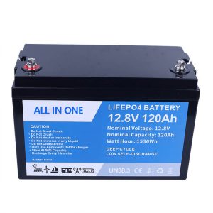 रिचार्ज करण्यायोग्य बॅटरी 12V 120Ah लिथियम आयन बॅटरी